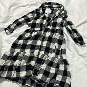Old navy girls flannel dress buffalo check